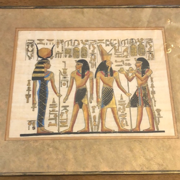 Egyptian Art Hieroglyphics Contemporary Drawings Paintings - Picture 2 of 9